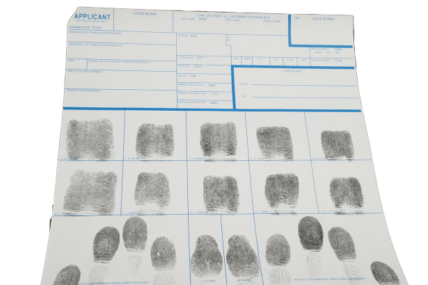 Ink Fingerprinting Appointment