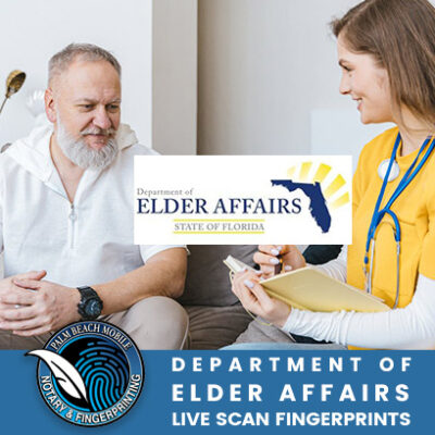 DEPARTMENT OF ELDER AFFAIRS FINGERPRINTING - EDOEA310Z