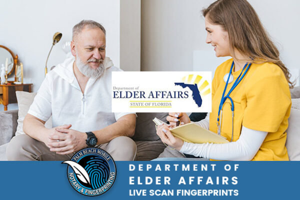 DEPARTMENT OF ELDER AFFAIRS FINGERPRINTING - EDOEA310Z